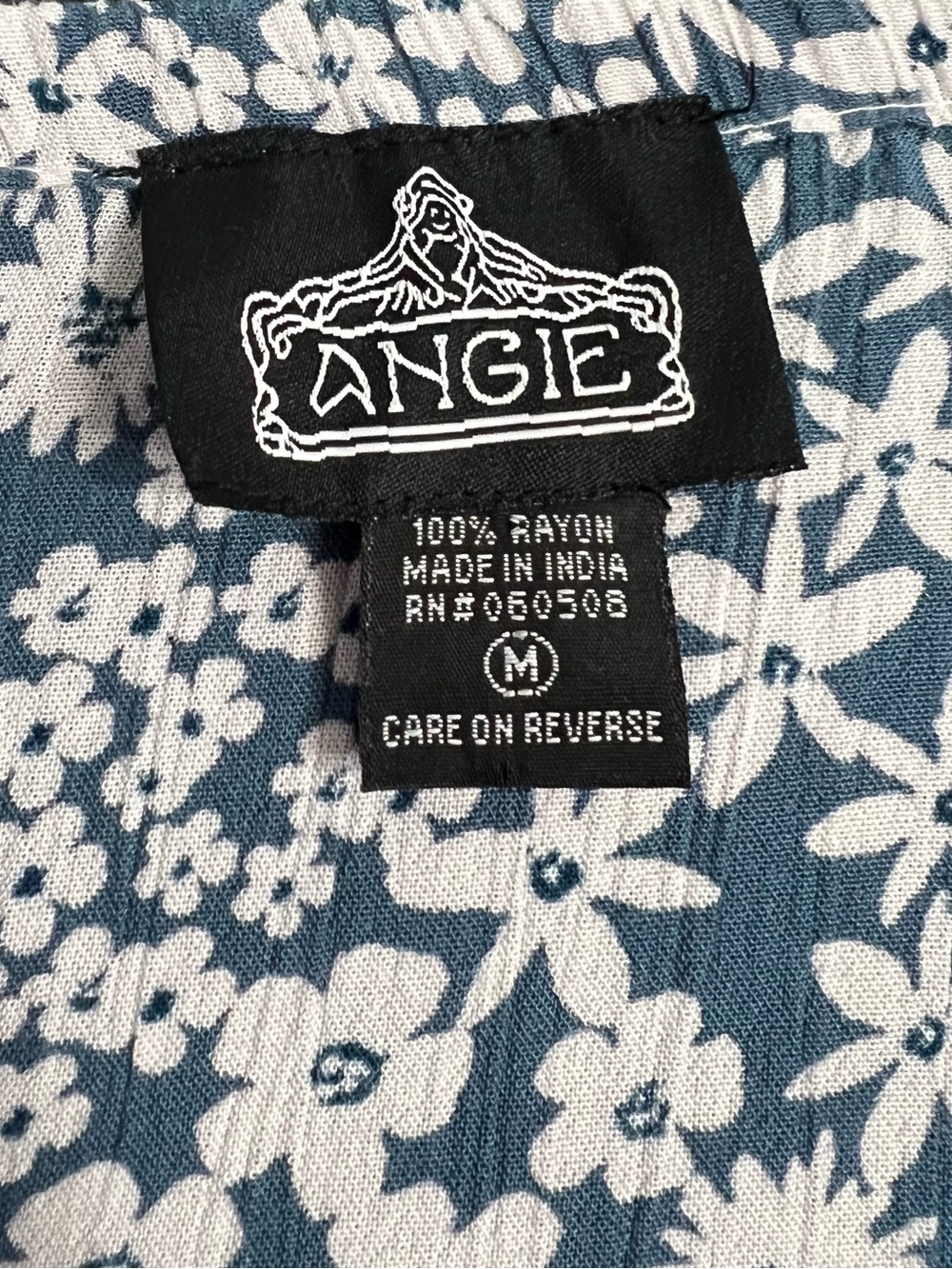 Angie Navy and White Floral Mini Sundress - Picture 4 of 4